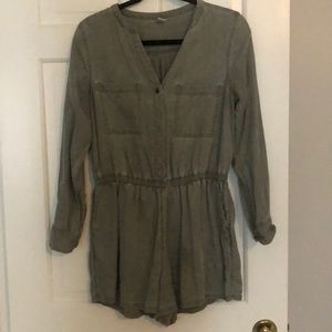 Romper with long sleeves